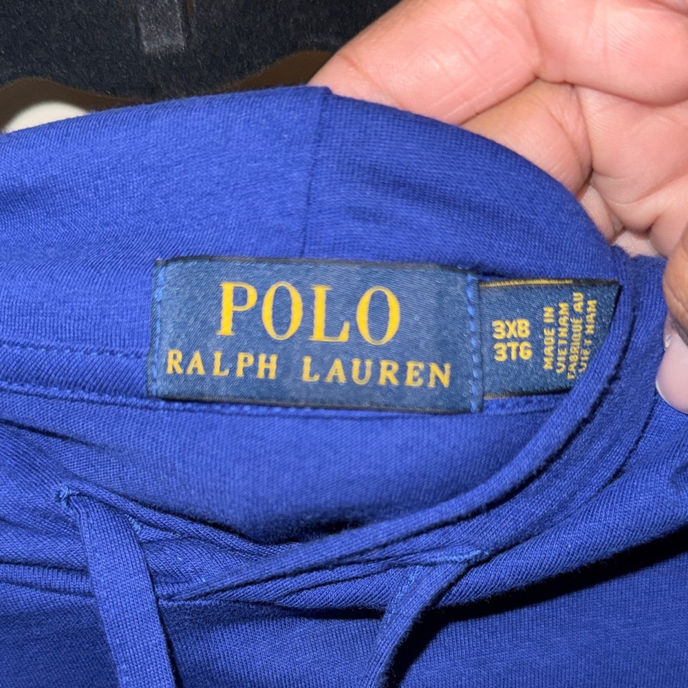 Polo by Ralph Lauren Multicolor Logo Blue Hoodie - Picture 2 of 5